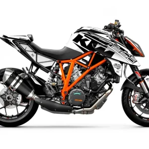 KTM 1290 Super Duke R 2014-2019 DEKOR - "Torque" (Hvid/Sort)