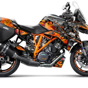 KTM 1290 Super Duke GT DEKOR - "Flake" (Sort/Orange)