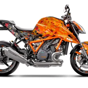 KTM 1290 Super Duke R DEKOR - "Flake" (Orange/Sort)