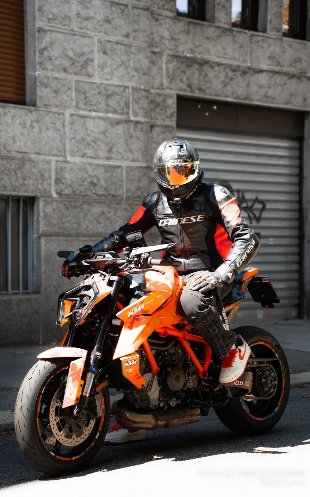 KTM 1390 Super Duke R/Evo DEKOR - "Flake" (Orange/Sort)