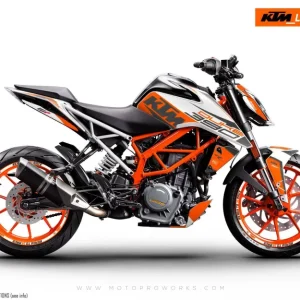 KTM 250 Duke DEKOR - "Torque" (Hvid/Orange)