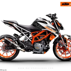 KTM 250 Duke DEKOR - "Torque" (Hvid/Sort/Orange)