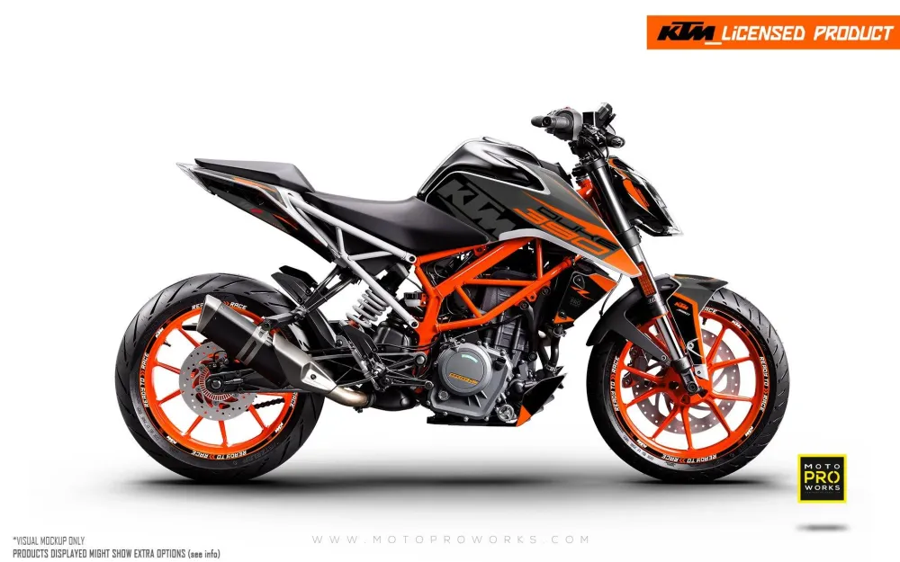 KTM 250 Duke DEKOR - "Torque" (Sort/Orange)