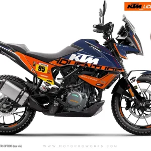 KTM 390 Adventure DEKOR - "Waypointer" (Dawn/Honeycomb)