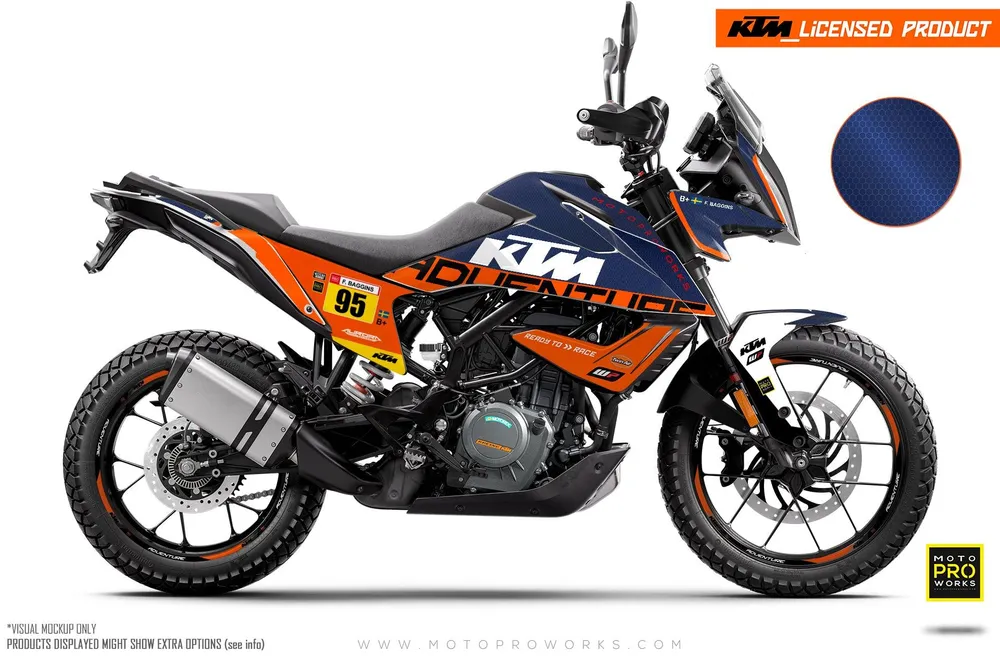 KTM 390 Adventure DEKOR - "Waypointer" (Dawn/Honeycomb)