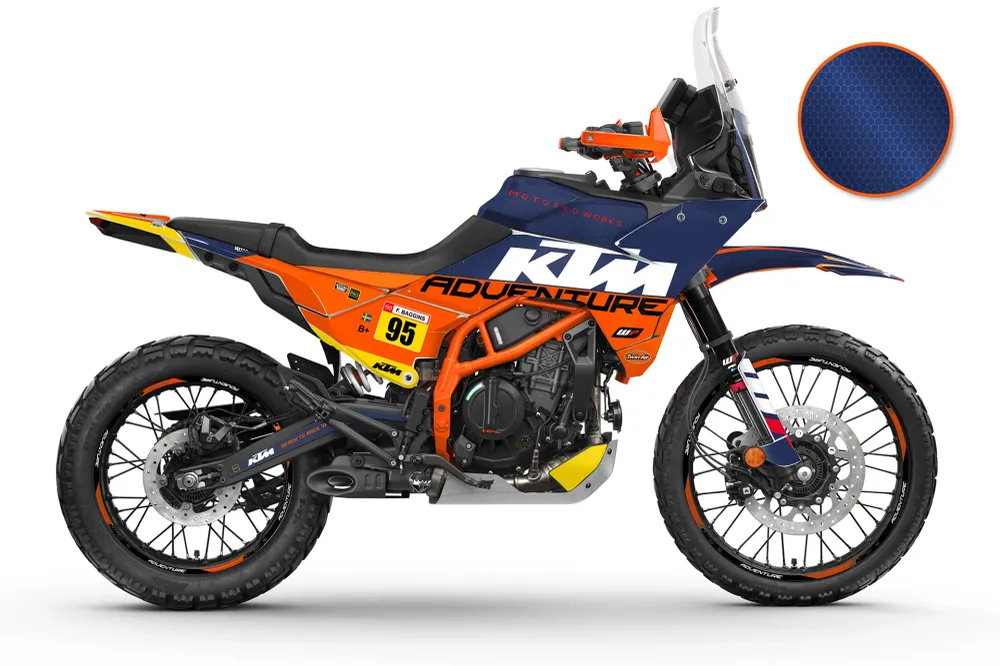 KTM 390 Adventure R / X DEKOR - "Waypointer" (Dawn/Honeycomb)