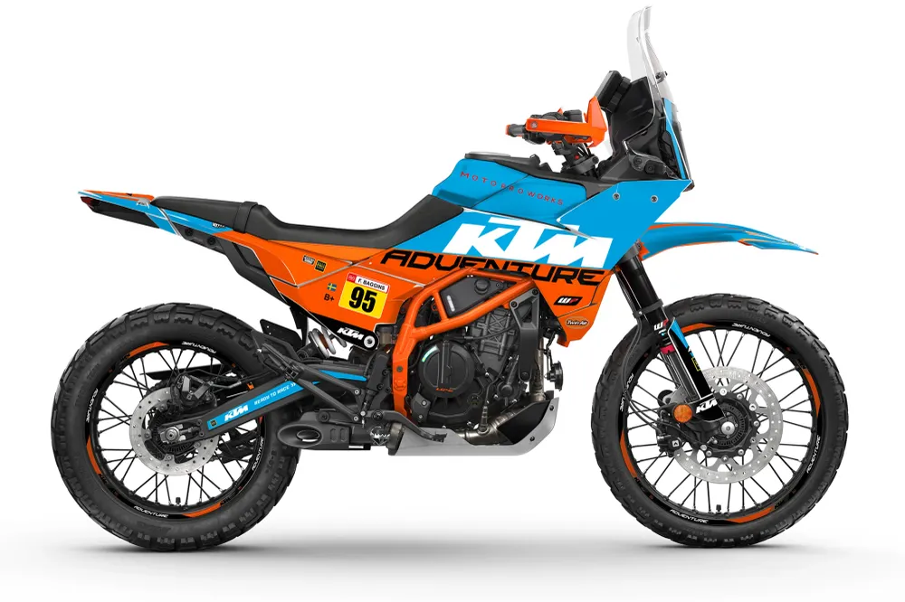 KTM 390 Adventure R / X DEKOR - "Waypointer" (Ocean)