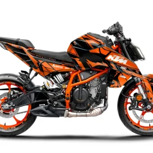 KTM 390 Duke DEKOR - "Pulse" (Sort/Orange)