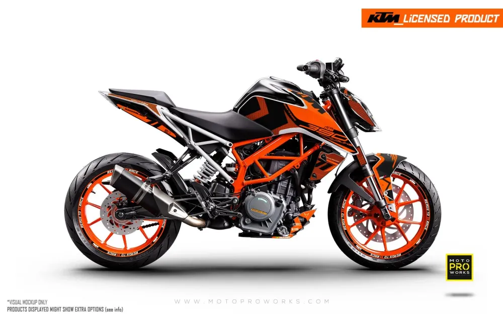KTM 390 Duke DEKOR - "Rasorblade" (Orange)