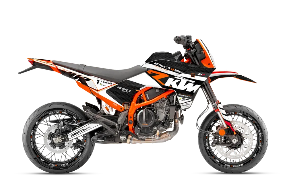 KTM 390 SMC-R DEKOR - "RR-Tech" (Hvid)