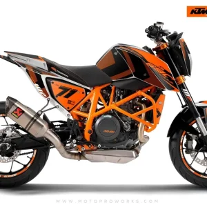 KTM 690 Duke DEKOR - "Rasorblade" (Orange)