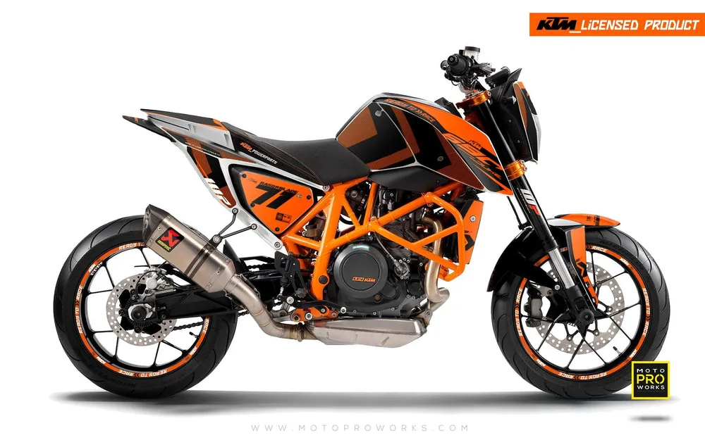 KTM 690 Duke DEKOR - "Rasorblade" (Orange)