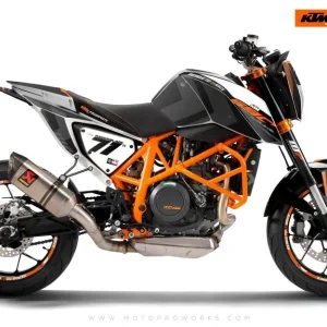 KTM 690 Duke DEKOR - "Rasorblade" (Sort/Orange)