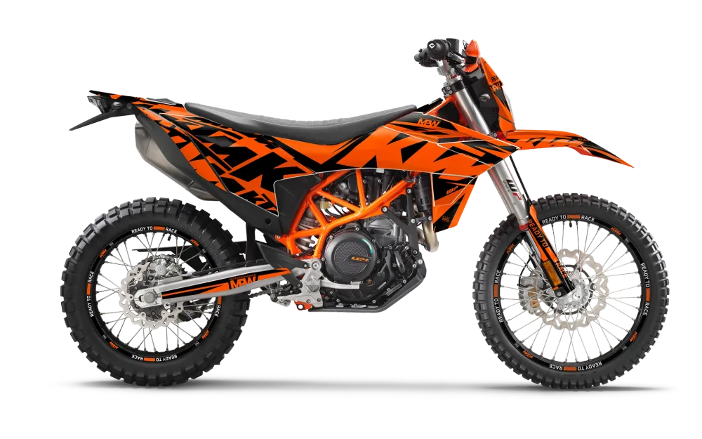 KTM 690 ENDURO R 2026 DEKOR - "Kickdrift" (Sort/Orange)