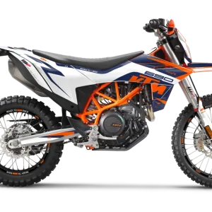 KTM 690 Enduro R 2026 DEKOR - "Torque" (Hvid/Blå)