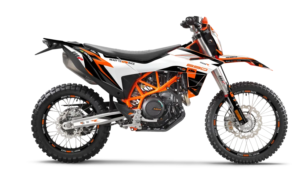 KTM 690 Enduro R 2026 DEKOR - "Torque Reloaded" (Hvid/Sort/Orange)