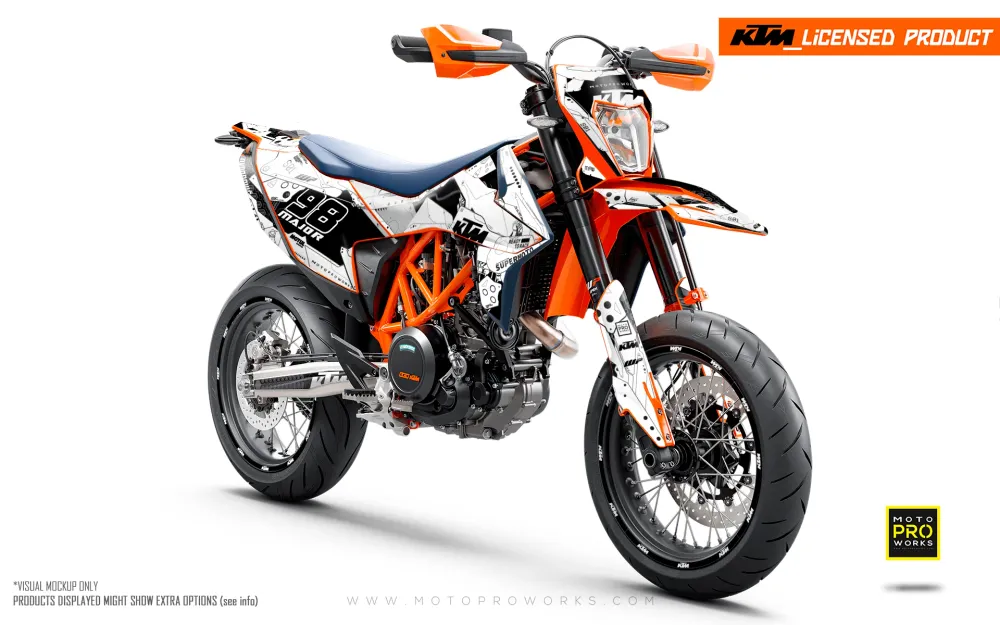 KTM 690 Enduro DEKOR - "Armatech" (Hvid)