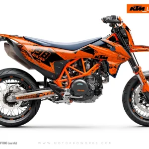 KTM 690 Enduro DEKOR - "Armatech" (Orange)
