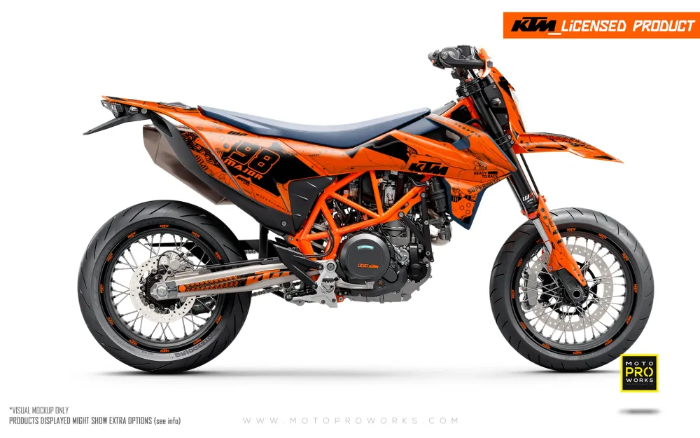 KTM 690 Enduro DEKOR - "Armatech" (Orange)