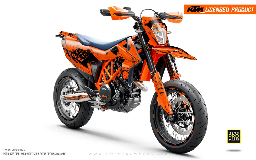 KTM 690 Enduro DEKOR - "Armatech" (Orange)