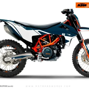 KTM 690 Enduro DEKOR - "Carera" (Blå)