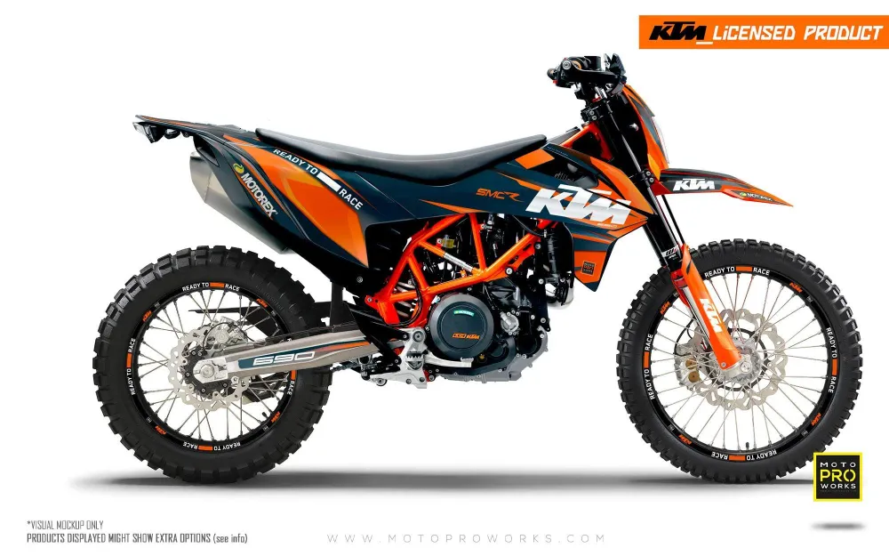KTM 690 Enduro DEKOR - "Colibri" (Orange/Gradient)