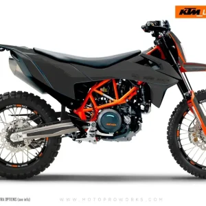 KTM 690 Enduro DEKOR - "Fade" (Grå)