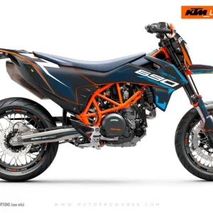 KTM 690 Enduro DEKOR - "Fuel" (Blå/Mørkegrå)