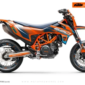 KTM 690 Enduro DEKOR - "Fuel" (Orange/Blå)