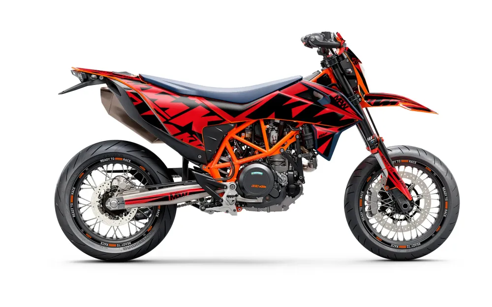 KTM 690 Enduro DEKOR - "Kickdrift" (Rød)