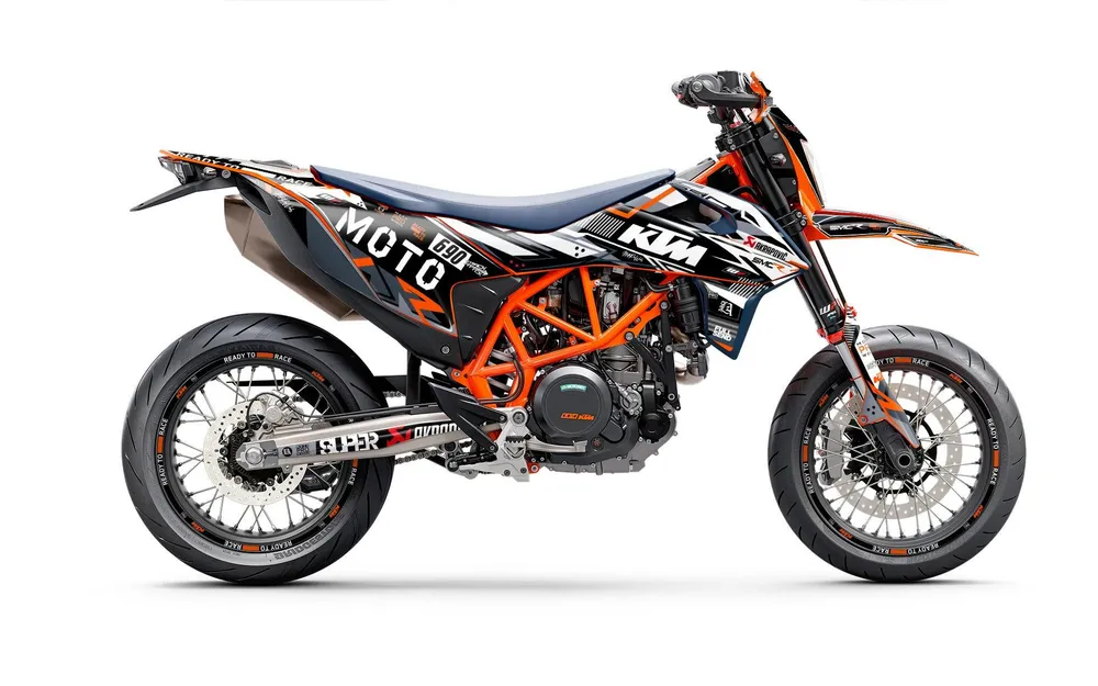 KTM 690 Enduro DEKOR - "Phantom" (Hvid)