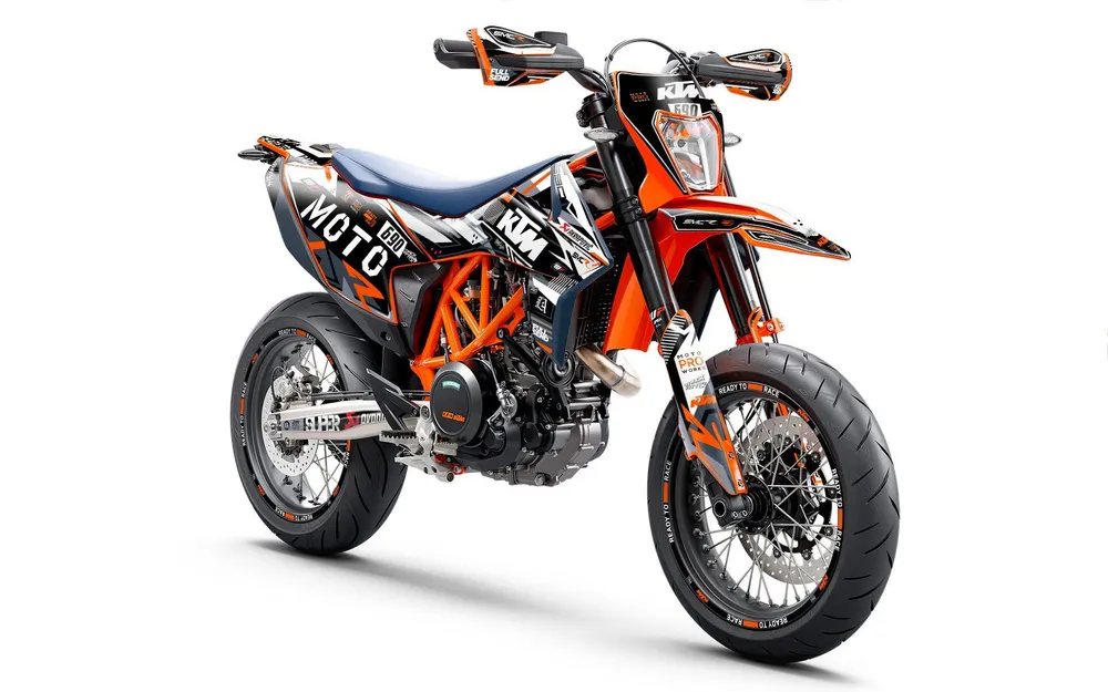KTM 690 Enduro DEKOR - "Phantom" (Hvid)