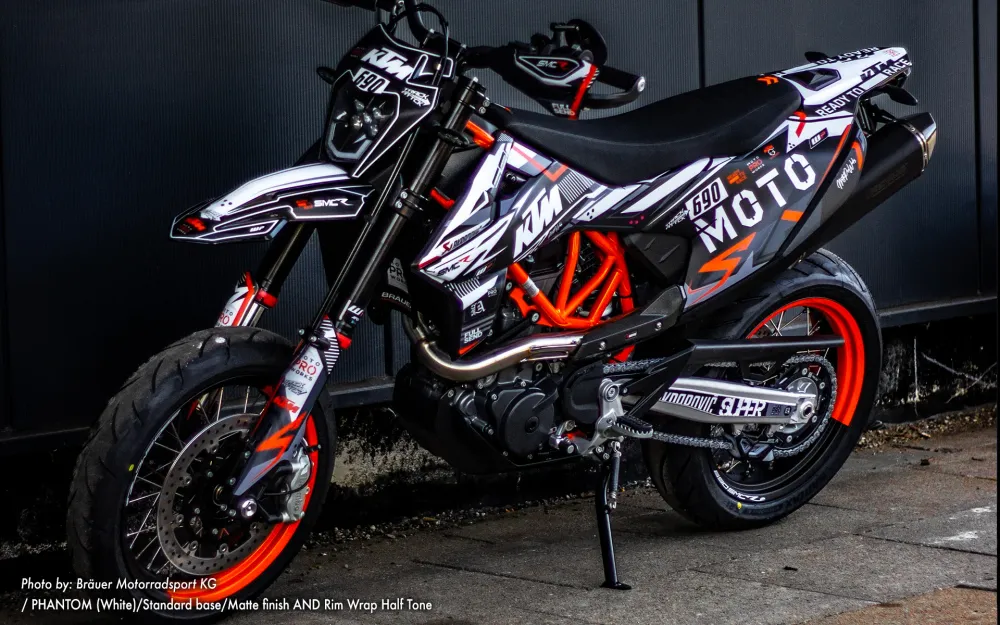 KTM 690 Enduro DEKOR - "Phantom" (Hvid)