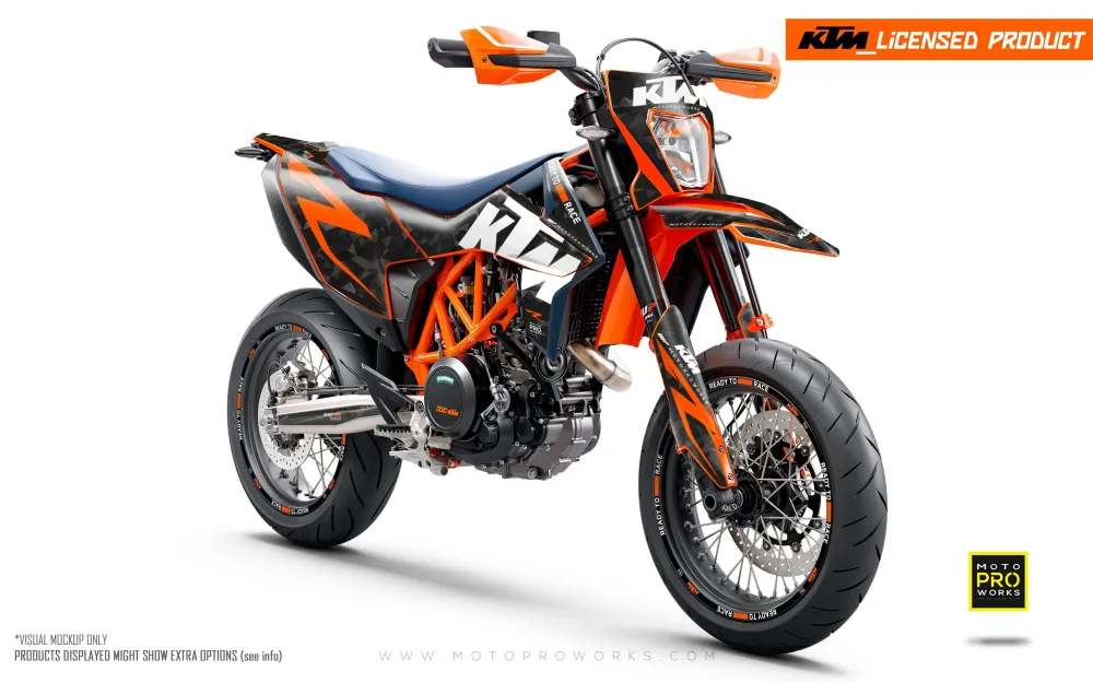 KTM 690 Enduro DEKOR - "Polyatomic" (Sort)