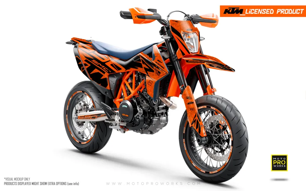 KTM 690 Enduro DEKOR - "Quickshift" (Orange/Mønster)