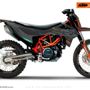 KTM 690 Enduro DEKOR - "Racer" (Grå)