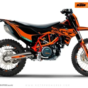 KTM 690 Enduro DEKOR - "Racer" (Sort/Orange)