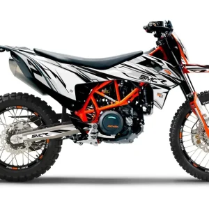 KTM 690 Enduro DEKOR - "Ripple" (Hvid/Sort)
