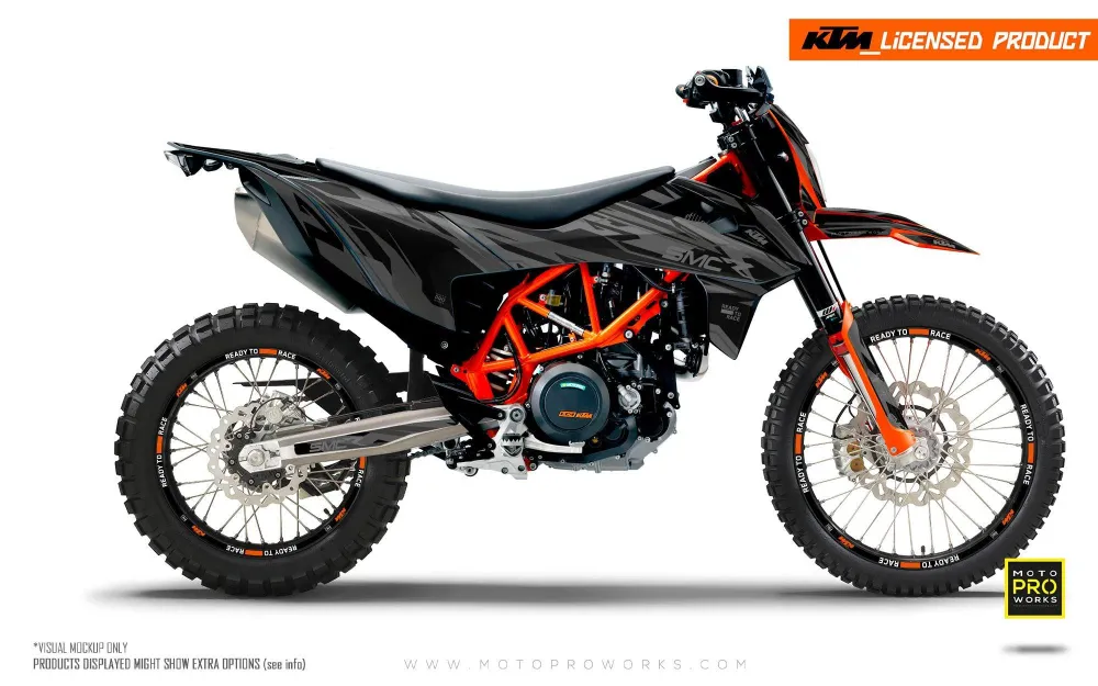 KTM 690 Enduro DEKOR - "Ripple" (Sort)