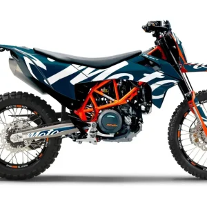 KTM 690 Enduro DEKOR - "Script" (Blå)