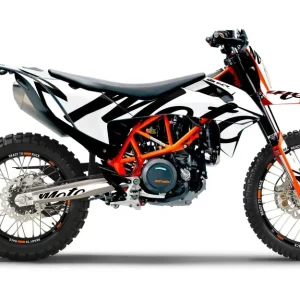 KTM 690 Enduro DEKOR - "Script" (Hvid)