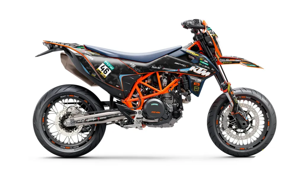 KTM 690 Enduro DEKOR - "SMGP" (Sort/Mønster)