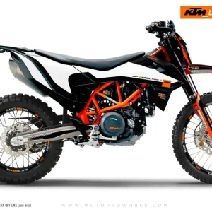 KTM 690 Enduro DEKOR - "Sprint" (Sort/Hvid)