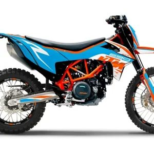 KTM 690 Enduro R DEKOR - "Torque" (Hvid/Blå/Orange)