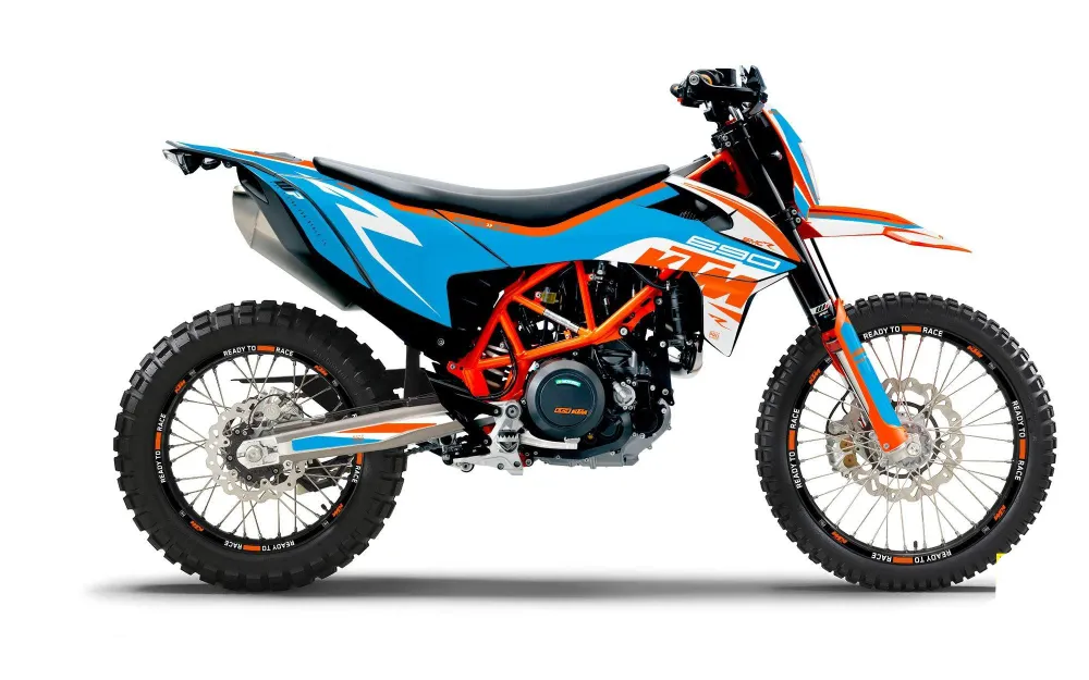 KTM 690 Enduro R DEKOR - "Torque" (Hvid/Blå/Orange)