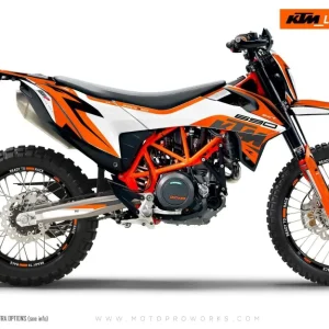 KTM 690 Enduro DEKOR - "Torque" (Hvid/Orange)