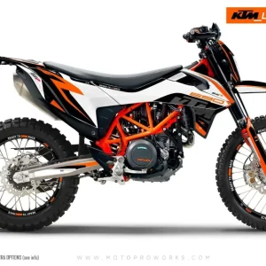 KTM 690 Enduro R DEKOR - "Torque" (Hvid/Sort/Orange)