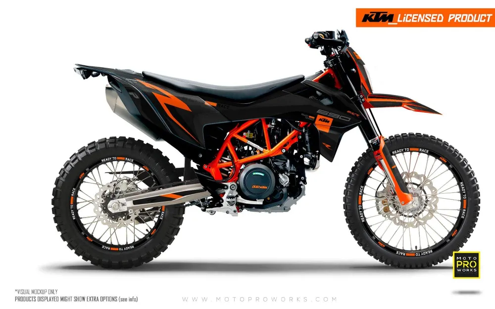 KTM 690 Enduro R DEKOR - "Torque Reloaded" (Sort/Orange)