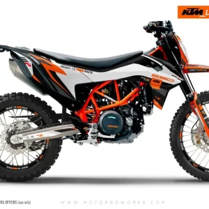 KTM 690 Enduro R DEKOR - "Torque Reloaded" (Hvid/Sort/Orange)