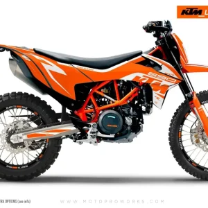 KTM 690 Enduro R DEKOR - "Torque" (Solid/Orange)